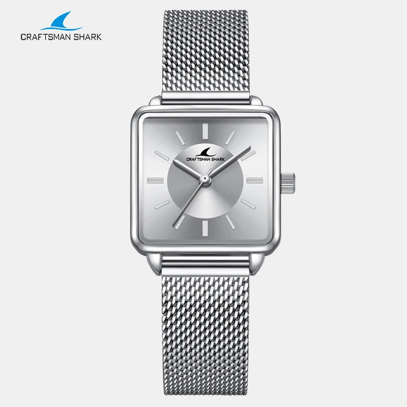 

Hot Sale Brand Popular Women Watches Fashion Square Ladies Watch Alloy Dial Simple Gold Mesh Luxury Women Watches