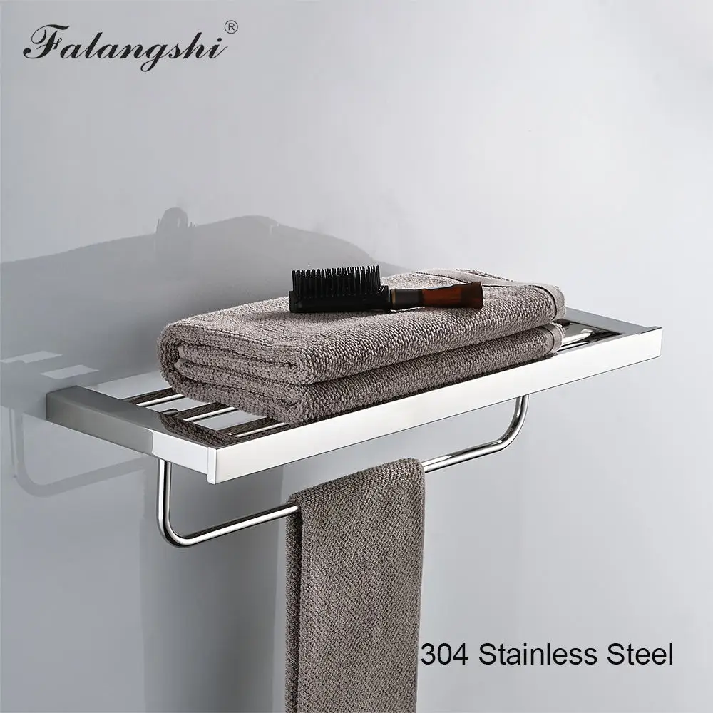Falangshi набор аксессуаров для ванной комнаты полированная Полка полотенец из