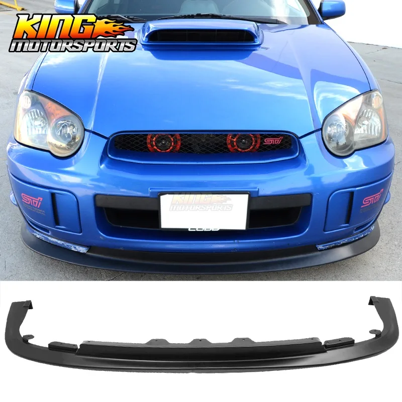 Подходит для 04 05 Subaru Impreza WRX STI V лимитированный передний бампер губ PP Черный|front bumper