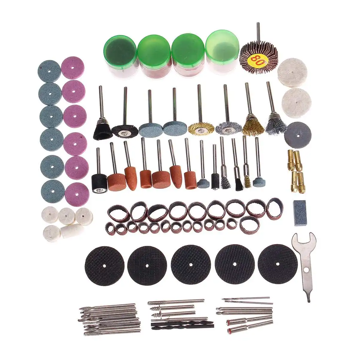 161 шт. мини дрель вращающиеся инструменты наборы для полировки набор аксессуаров