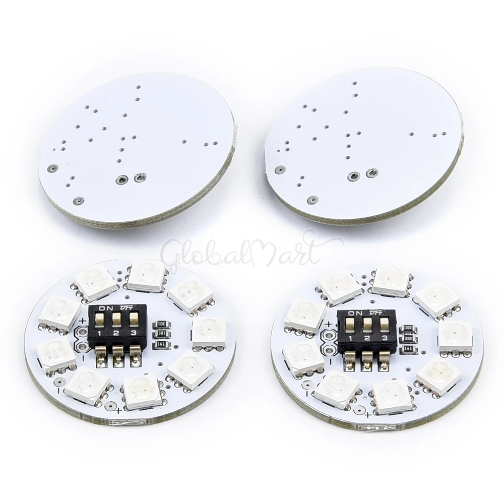 Новый RC 7 цветов RGB светодиодный круглая пластина X8-16V светильник доска 5050 X8 / 16V