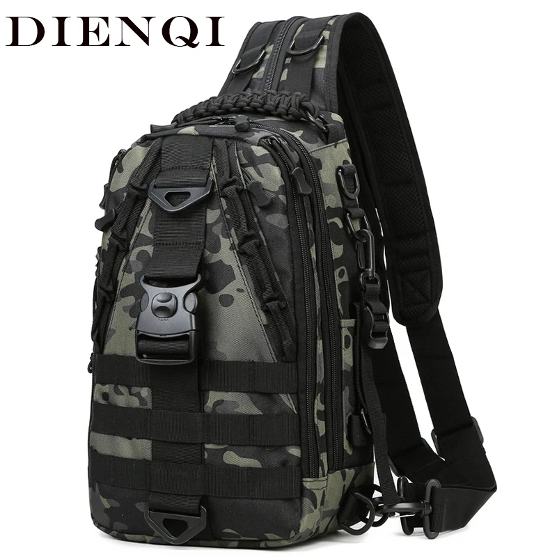 

Men Hiking Military Tactical One Shoulder Bag Cross Camping Sport Trekking Climbing Crossbody Fishing Outdoor Chest Bag For Male