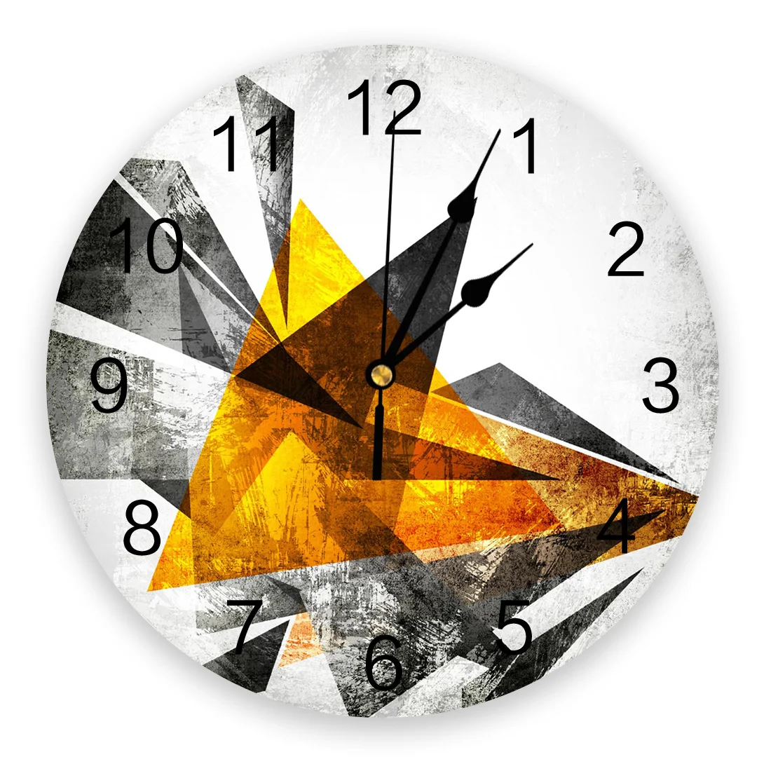 

Geometric Figure Art Retro Modern Wall Clock For Home Office Wall Decoration Living Room Bathroom Decor Needle Hanging Watch