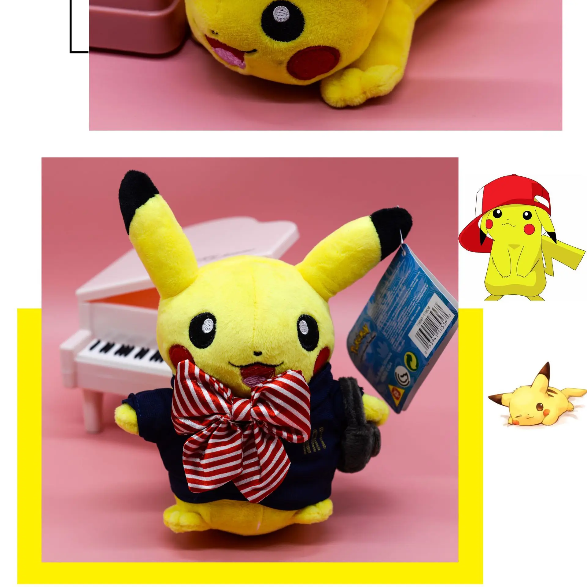 TAKARA TOMY Покемон 20 см Пикачу животных плюшевые игрушки для детей Рождественский подарок