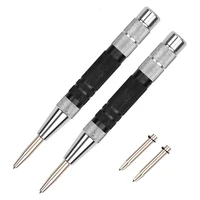 6155mm automatic center punch woodworking tool wood adjustable spring mark press dent marker carpenter tool drill hand tools a