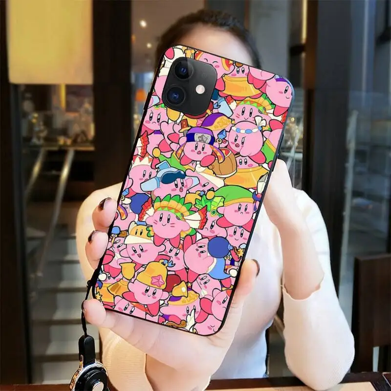 

Cute Game Kirby Star Allies Phone Case For iphone 12 11 Pro Max Mini XS Max 8 7 6 6S Plus X 5S SE 2020 XR Cover