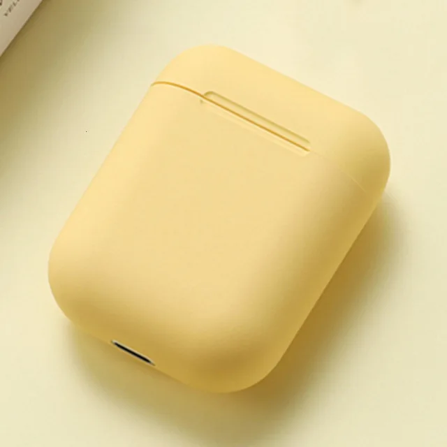 10 шт. Inpods 12 TWS беспроводные Bluetooth наушники - Цвет: Цвет: желтый