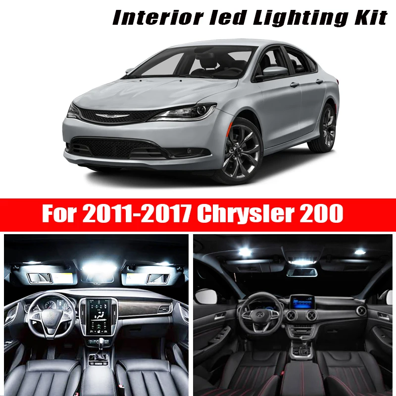 Для 2011 2017 Chrysler 200 белые автомобильные аксессуары Canbus без ошибок светодиодный