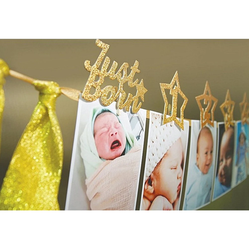 1 компл. Аксессуары для детской фотосъемки DIY Золотая пыль звезда фоторамка