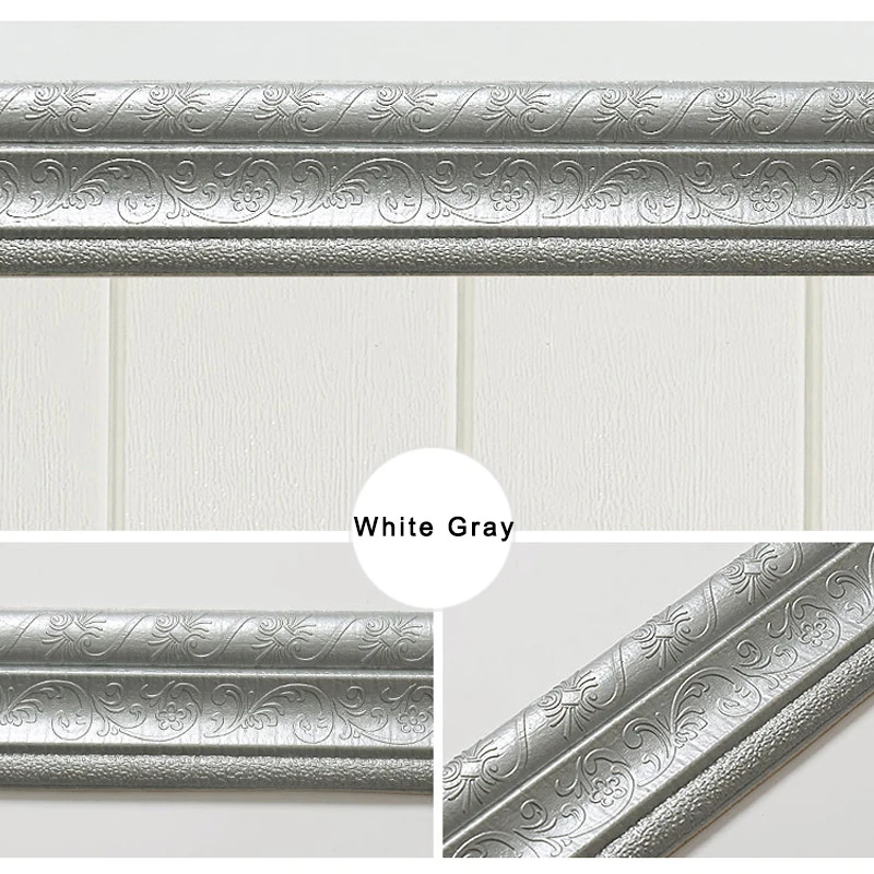 Самоклеящаяся Гибкая пенопластовая отделка 3D клейкая декоративная настенная