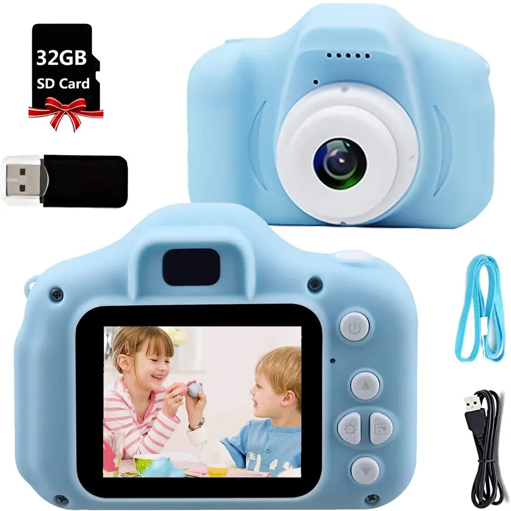 

Mini Kids Digital Camera HD 1080P IPS 32GB Children Camera Educational Toys Juguetes Camara foto infantil Dropshipping Kid Gifts