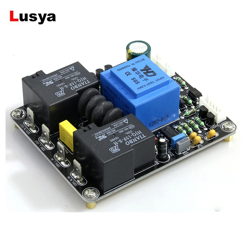 

Power Amplifier Temperature Soft Start Delay Protection Board for Amplifiers AMP PCB 77.5MM*92MM 220V 1000W Class A A4-007