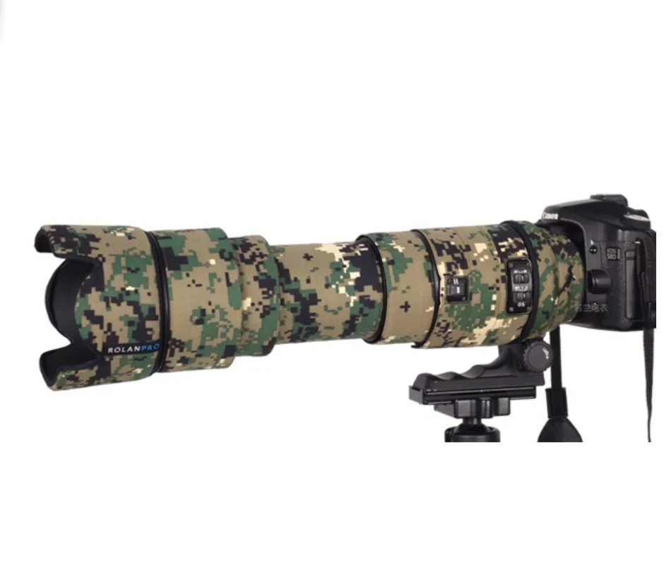 Линзы ROLANPRO камуфляжный чехол от дождя для Sigma APO 50-500 мм F/4-6 3 EX DG линза HSM защитный