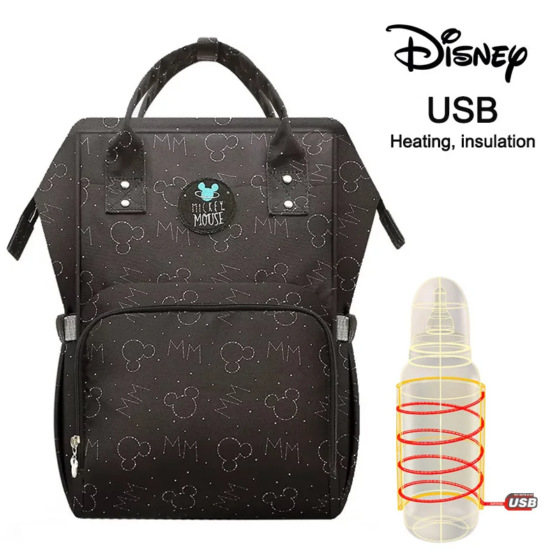 24 Disney Mommy Пеленки сумки мать большой емкости путешествия рюкзак для подгузников анти-потеря молнии ребенка кормящих Дисней сумки дропшиппинг - Цвет: 24