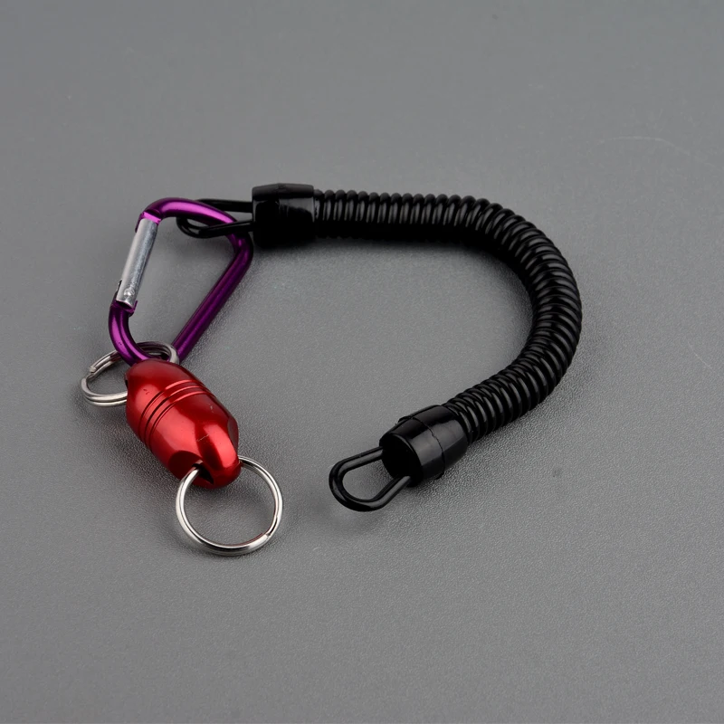 5Colors Strong Magnetic Magnet 15*17*35mm Fishing Rod Keychain Magnets Office Worker with Rope and Buckle | Обустройство дома