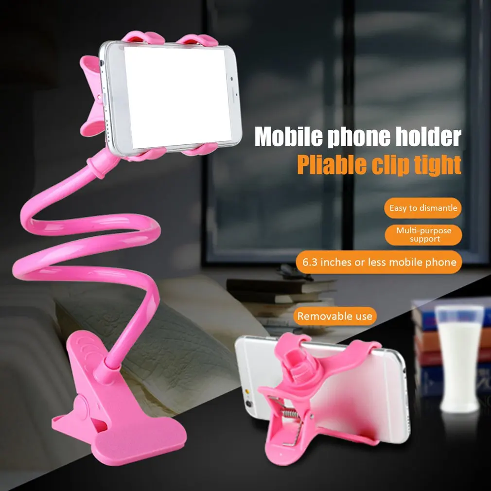 

Universal Flexible Holder Arm Lazy Mobile Phone Stand Holder Stents Flexible Bed Desk Table Clip Bracket holder for Phone
