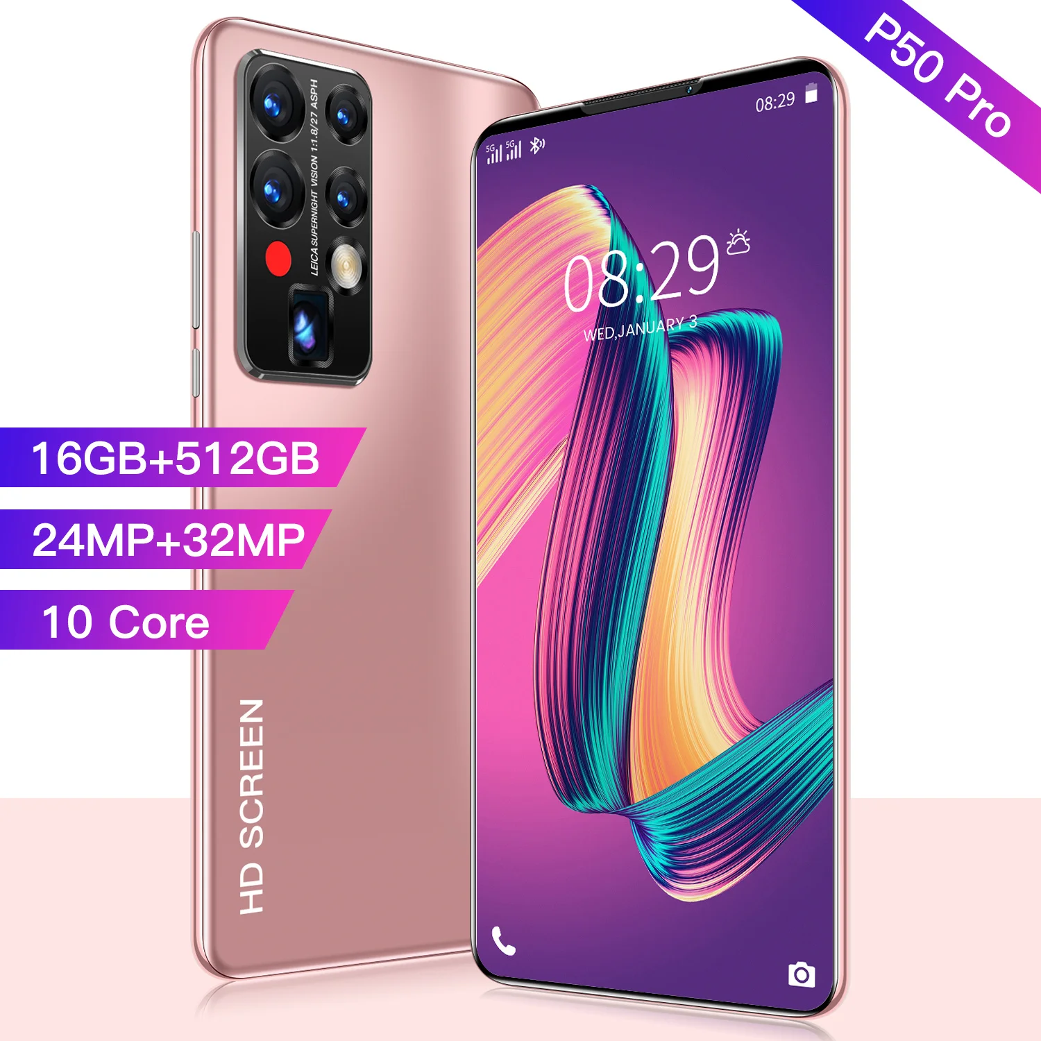 

Smart Phone 2021 New Arrivals 6.99 Inch 16+512GB 10 Core 24+32MP 5600mAh Andriod 10 Fingerprint ID Dual SIM Cellphones MTK6889