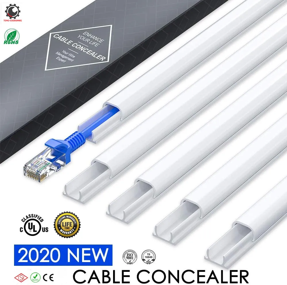 Купи 2020 New Cord Hider, Mini Wire Cable Cover, PVC Cable Concealer Channel, Paintable Cord Cover to Hide Speaker Wire, Ethernet Cable за 1,049 рублей в магазине AliExpress