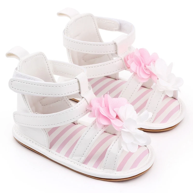 

Summer 0-18M Infant Kid Baby Girls PU Sandals Princess Boots Flower Shoes Toddler Rubber Sole Anti-slip Shoes