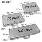 1 шт. чехол для казино размер 100-500Texas покерные чипы вместимость Чехол черный Джек покерный Контейнер Чехолкоробка алюминиевый чехол для костюма