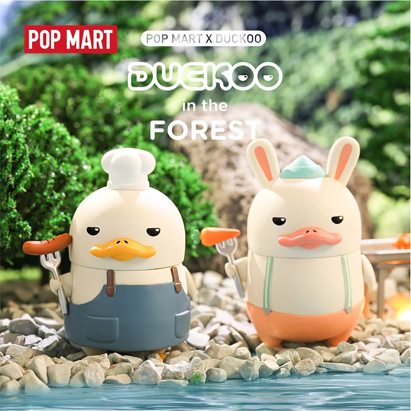 

POP MART Duckoo Duck figure in the forest Blind Box Doll Binary Action Figure Birthday Gift Kid Toy