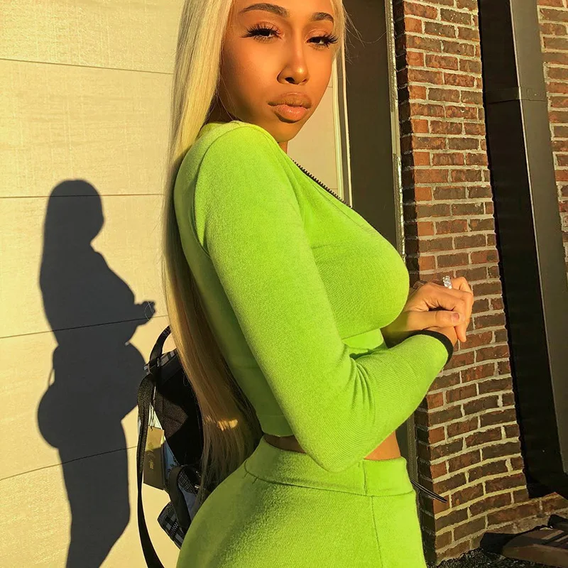 Shстайл куртка на молнии брюки-карандаш комплект из двух предметов женские