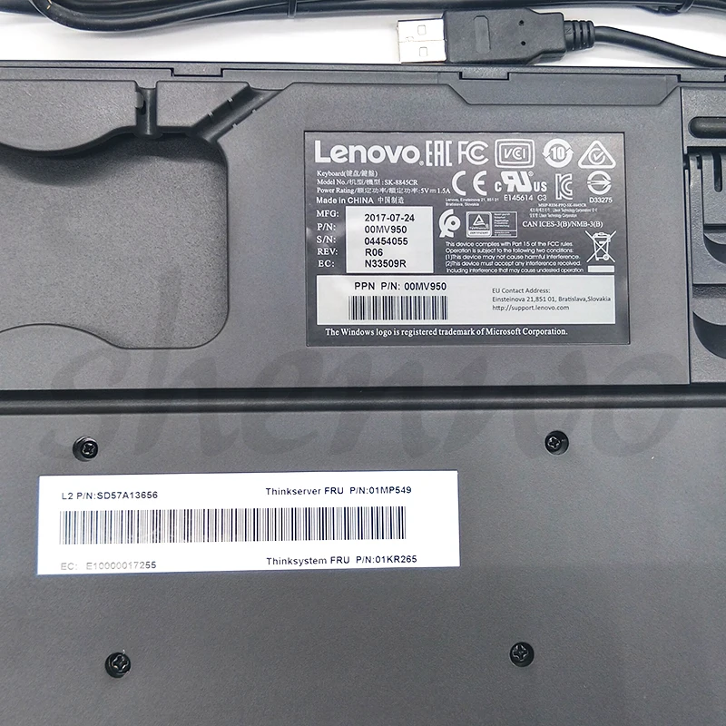 Оригинальная USB-клавиатура UltraNav с трекоточкой проводная SK-8845CR 46W6716 00MV950 Чешская