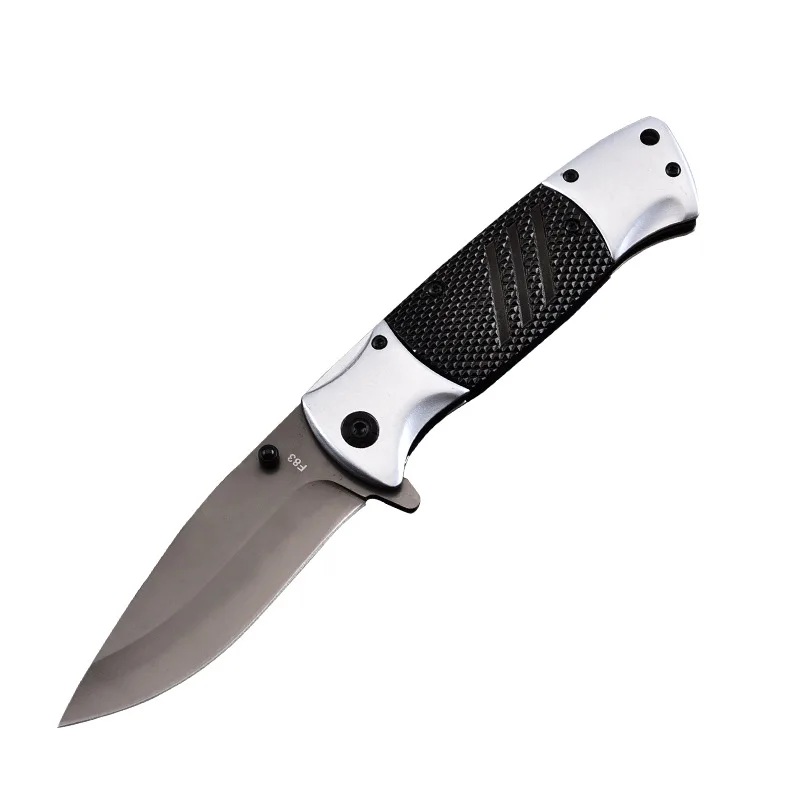 

F83 Folding Knife (black or Black + Stainless Steel) Handle Outdoor Knife Multi-function Portable Folding Knife