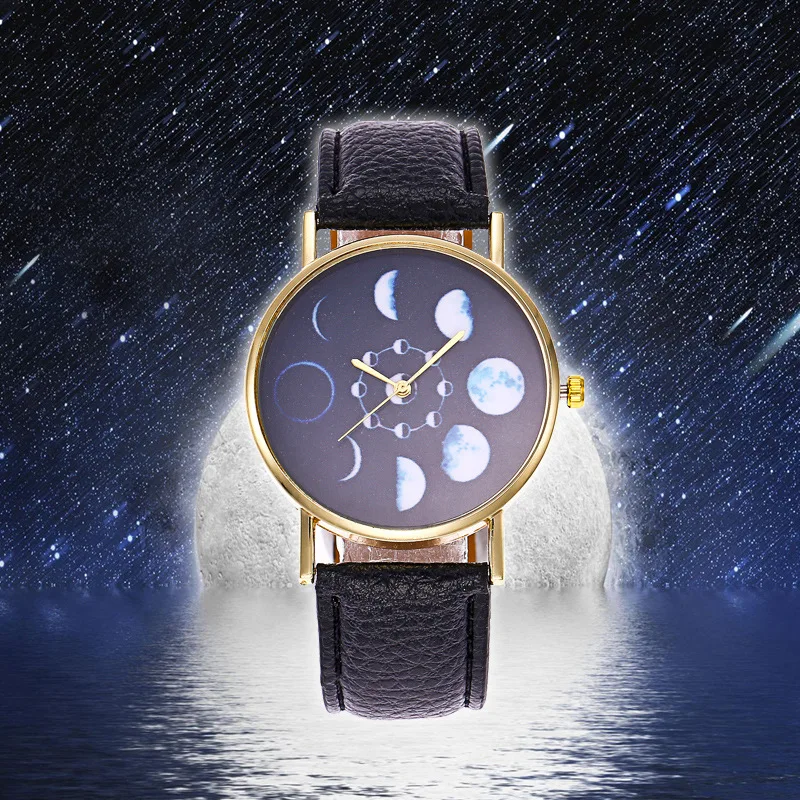 

Fashion Casual Men Women Elegant Charming Moon Phase Series Bracelet Personality Quartz Watch