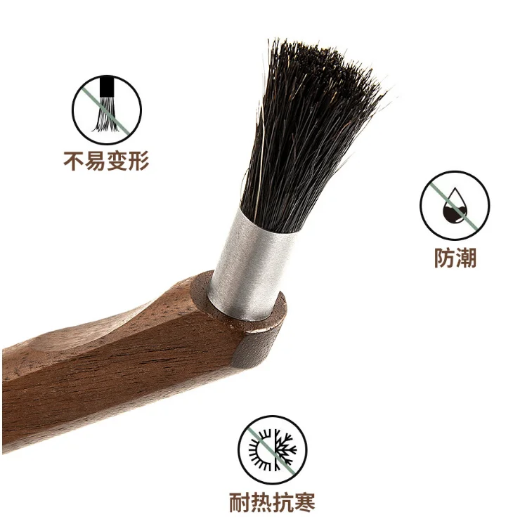 

Coffee Machine Brush Coffee Grinder Cleaning Brush Tool with Wooden Handle and Bristles for Espresso Machines