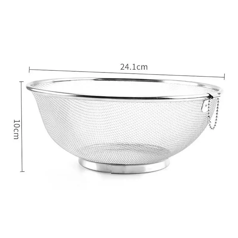 

Stainless Steel Kitchen items skimmer dishwasher drainer Fruit Vegetables Food Basket sliding Network filter Kitchen utensils