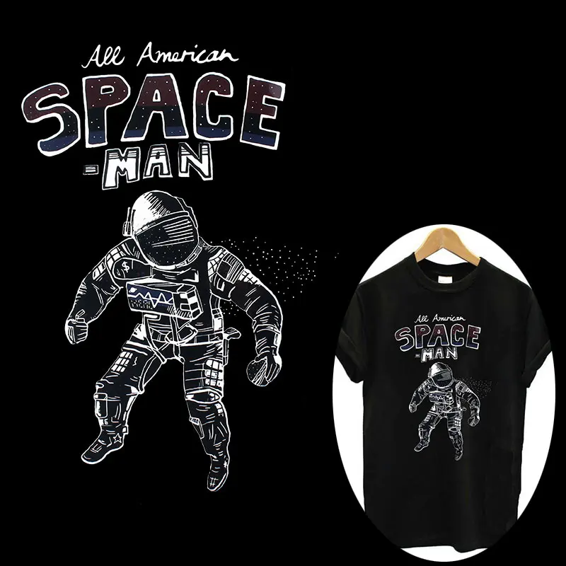 Космического человека термо-Стикеры для одежды на одежда космонавта переноса