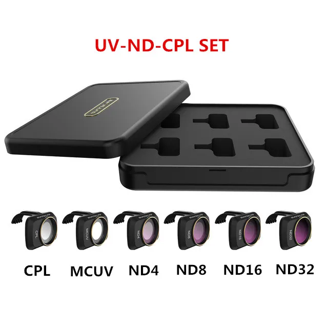 UV-ND-CPL SET Mavic мини карданный фильтр для объектива камеры MCUV CPL ND/PL Drone фильтры ND4 ND8 ND16 ND32 для DJI Mavic Mini АКСЕССУАРЫ - Цвет: UV-ND-CPL SET