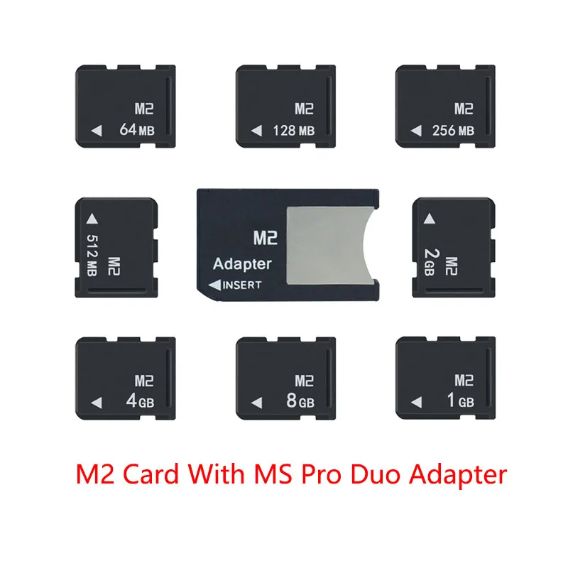 Карта памяти M2 256 Мб с адаптером MS Pro Duo для камеры телефона|Карты памяти| |