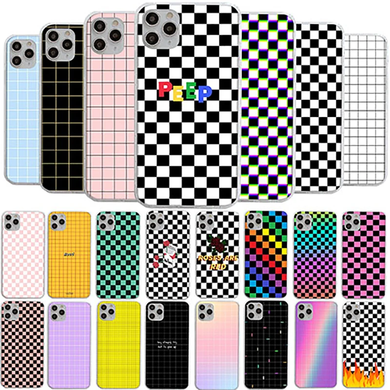 3D роскошный милый мультяшный черный и белый шахматная доска Мягкий силиконовый