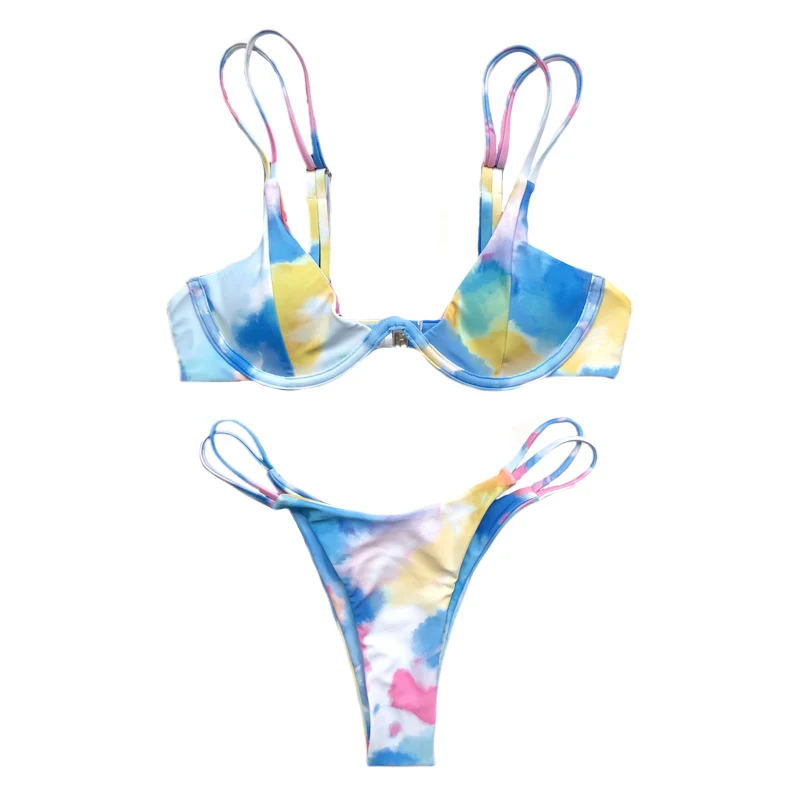 

Push Up Swimwear Women Print Sexy Bikinis 2021 New Swimsuit High Waist Bikini Set Bathing Suit Brazilian Beachwear Biquini Party