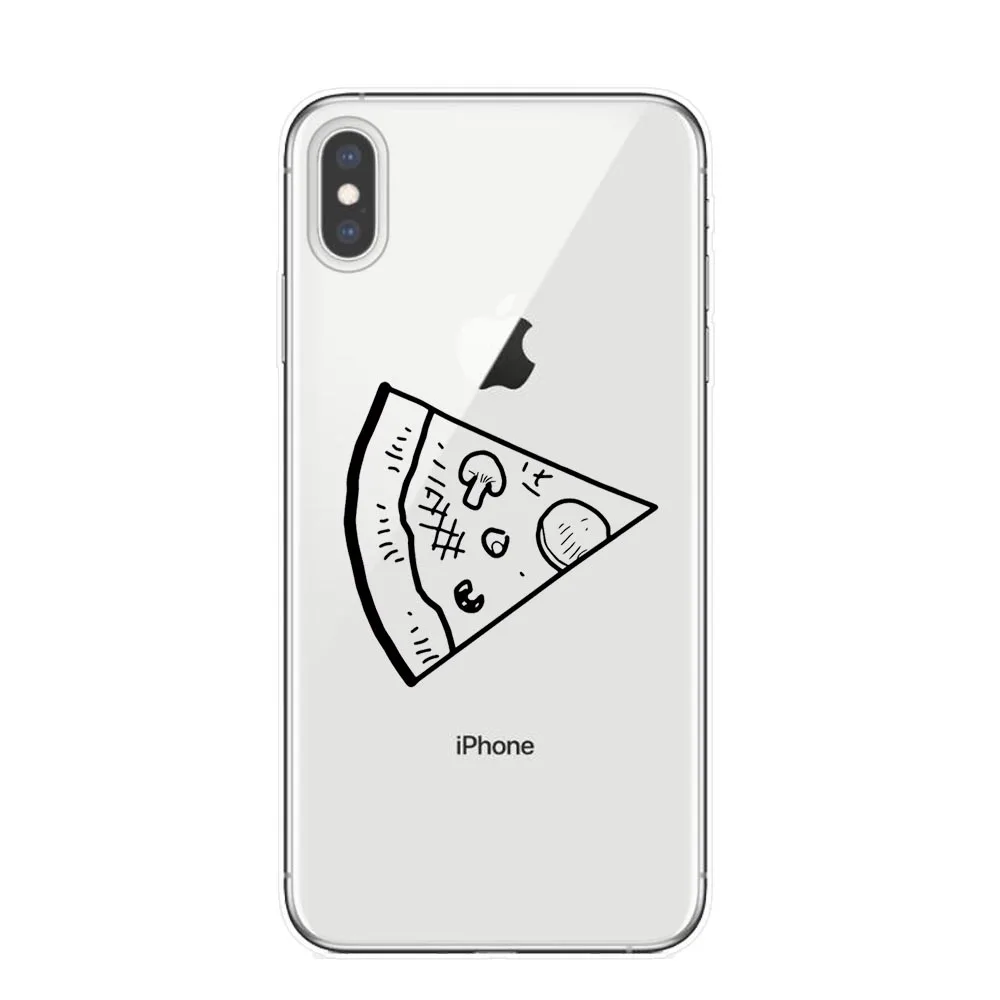 Забавный чехол для телефона Pizza Best Friends iPhone 11 Pro X XS MAX XR 7 8 6 6s Plus 5S SE милый динозавр