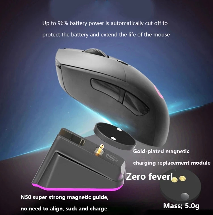 Игровая мышь Беспроводное зарядное устройство для Logitech G403 G502 G703 G903 HERO зарядная