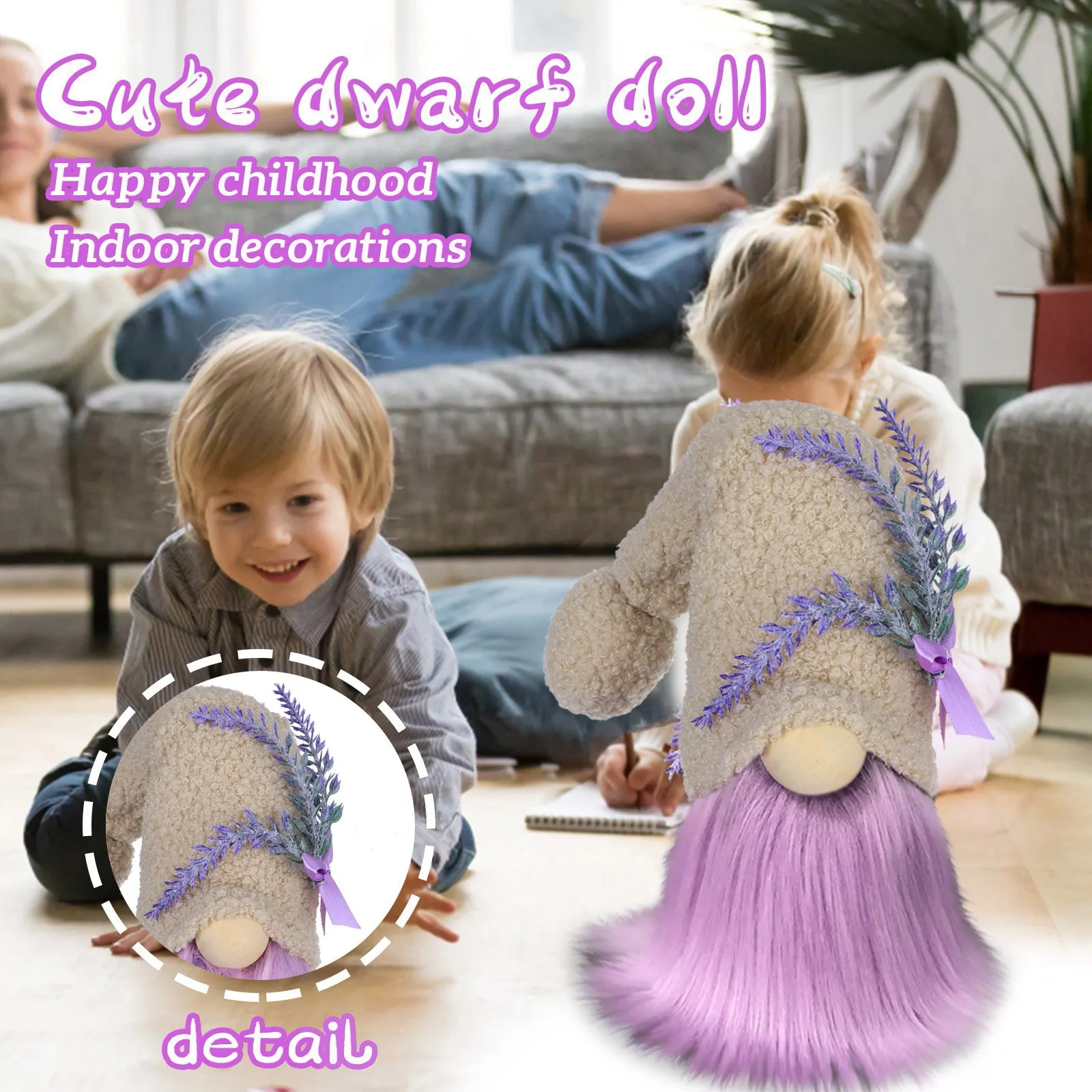 День матери украшения для кукол Land гном кукла вязаная шапка кривые Шея куклы