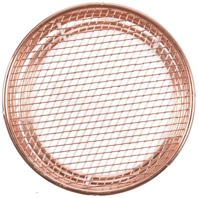 Держатель для карандашей из розовой проволоки круглая железная сетка