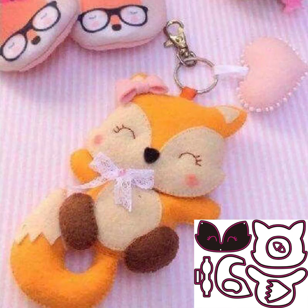 Лисий кулон металлические Вырубные штампы для скрапбукинга альбома бумаги