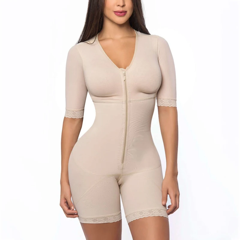 Fajas Colombianas Women Post Liposuction Shaper Postpartum Recovery Shapewear Flatten Abdomen Zipper BBl Supplies Bodysuit