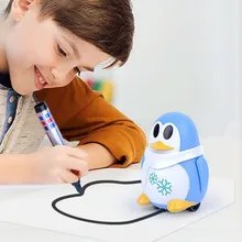 Индуктивный поезд волшебная ручка обучающая игрушка мультфильм робот Пингвин Следуйте любой линии вы рисуете нарисованный Рождественский подарок для детей
