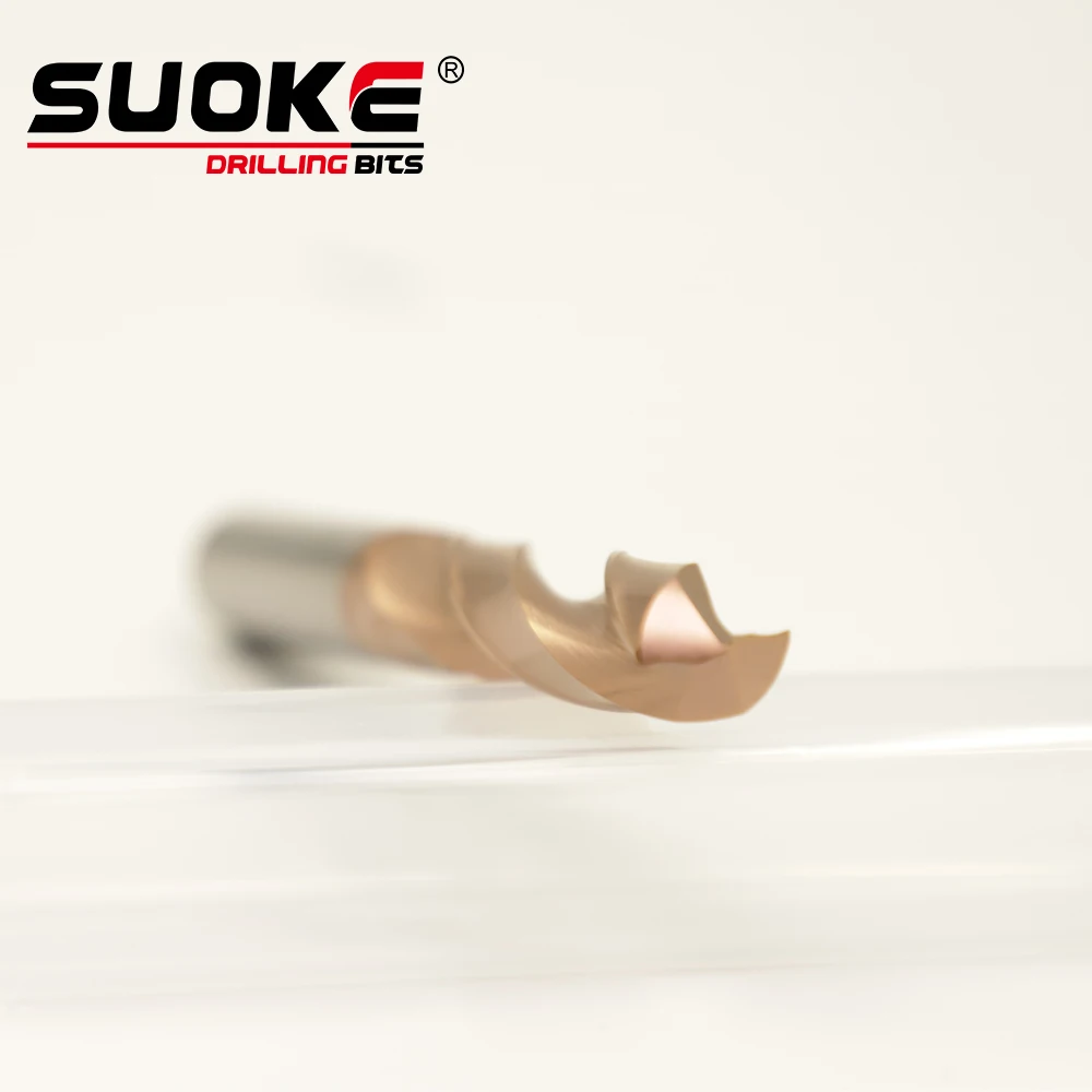 Спиральные сверла с ЧПУ 2 канавки 3xD твердосплавные из карбида вольфрама HRC55