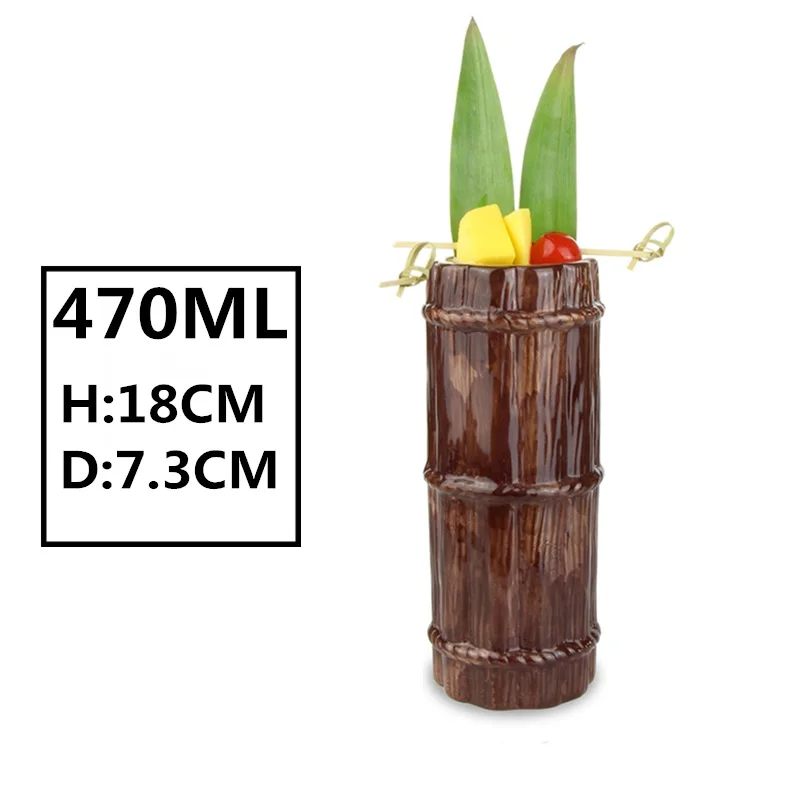 Новые Hawaii Tiki кружки, кружки для коктейлей, пивные кружки для напитков, кружка для вина, керамическая Пасхальная кружка Tiki, кружка 450 мл