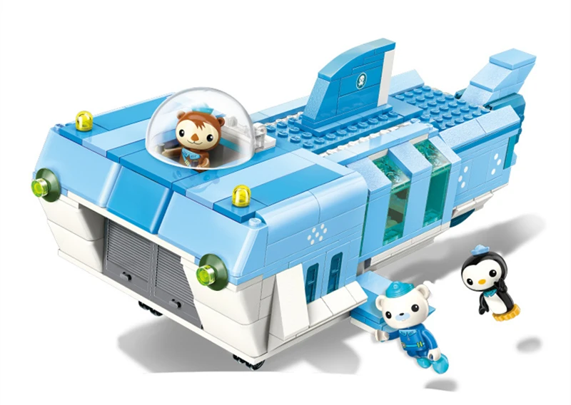 Octonauts Собранный автомобиль фигурка игрушки Barnacels Kwazii песо Пингвин Dashi Inkling модель игрушки для детей подарок