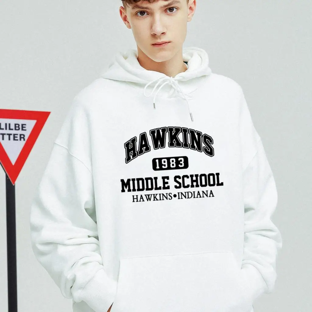 hot sale brand stranger things 1983 print hoodies men autumn warm fleece hoodie hip hop itself hoody fashion oversize sportswear free global shipping