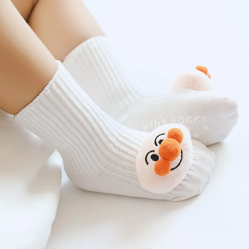 Осенние новые носки для малышей с мультяшными куклами дозирующие нескользящие