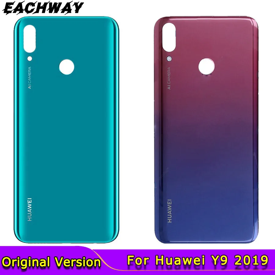 Задняя крышка для Huawei Y9 2019 задняя аккумулятора корпуса замена JKM LX1 LX2 LX3 - купить по