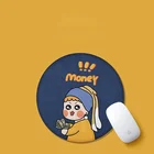 Симпатичный коврик для мыши с надписью для девушек, Студенческая компьютерная мышь, нескользящий коврик для ноутбука, офисный защитный коврик для клавиатуры, коврик для стола